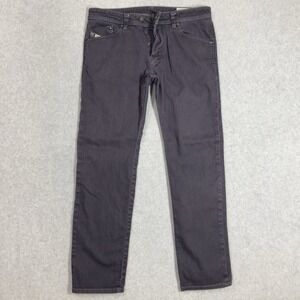 Diesel DARRON Jeans Mens 33x32 Dark Gray Tapered Stretch Button Fly 0064U